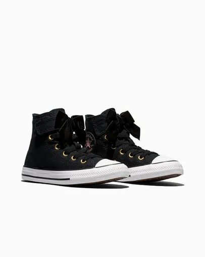 Chuck Taylor All Star Easy-On Velvet Bows Black/White/Petal Pit