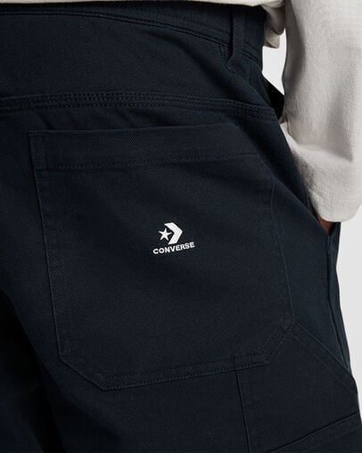 Double Knee Harbor Pants Converse Black, Detail View
