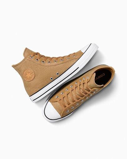Chuck Taylor All Star Mixed Material Incensed/Camel Coated/White, Angled View