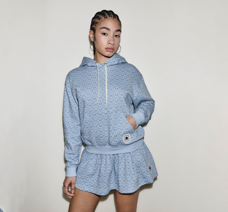 Chuck Floral Hoodie Clear Skies