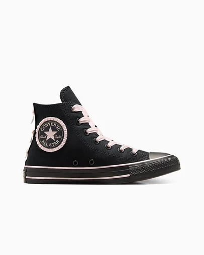 Chuck taylor All Star Pink Ribbon Black/Blush Hush/Black, Outer Side View