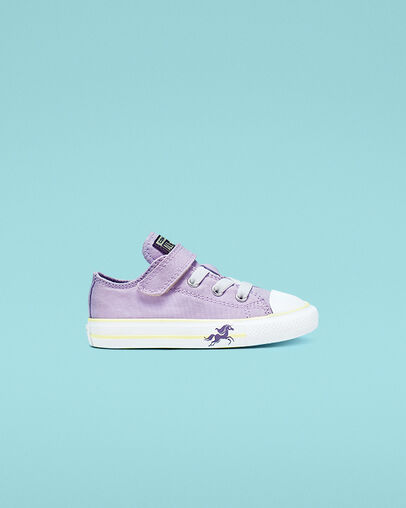 Unicons Hook and Loop Chuck Taylor All Star Lilac Mist/Bright Violet/White