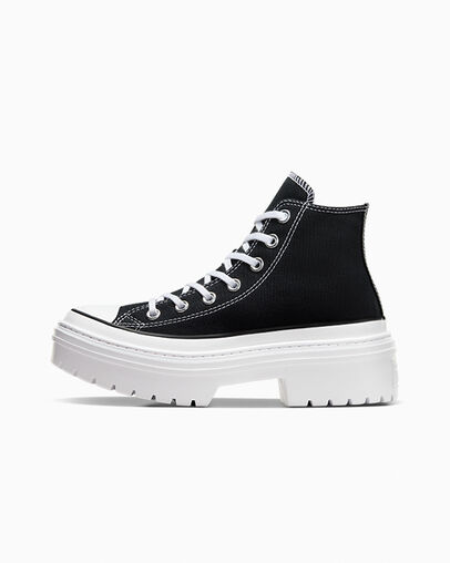Chuck Taylor All Star Lugged Heel Platform Black/White/Egret, Inner Side View