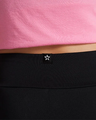 Chuck Taylor Patch High Rise Leggings Black, Detail View