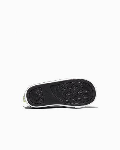 Chuck Taylor All Star One Strap Dinos Easy-On Mineral Brew Grey/Neon Mantis Green/White, Outsole View