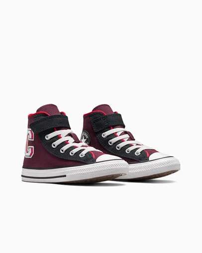 Chuck Taylor All Star Retro Easy-On Bloodstone Violet /Red/Black, Top and Side View