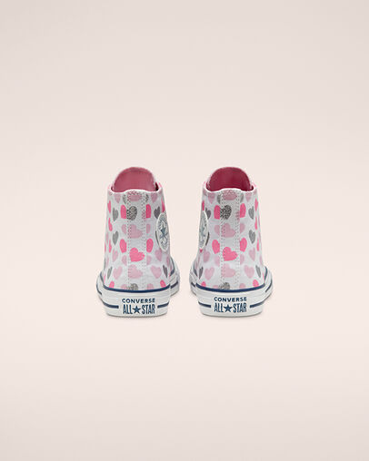 Heartsfall Chuck Taylor All Star White/Cherry Blossom/Silver