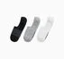 3-Pack Striped Liner Socks Black