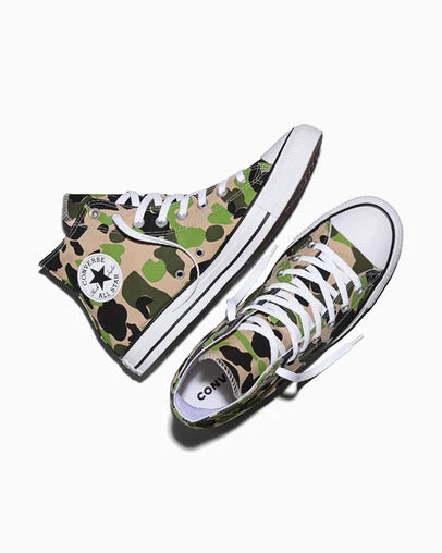 Chuck Taylor All Star Archival Camo Nutty Granola/Avocado Glass, Angled View