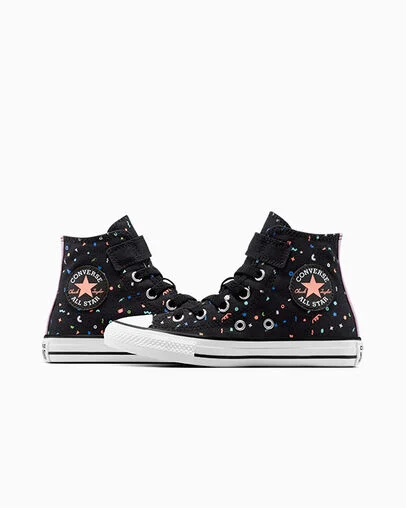 Chuck Taylor All Star Confetti Easy On Black/White/Black, Detail Angle View