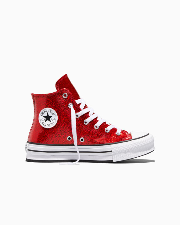 Chuck Taylor All Star Lift Platform Disco Glitter Big Kids High