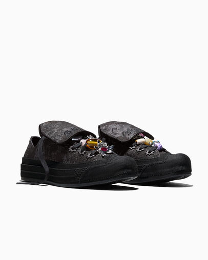 Converse x Collina Strada Chuck 70 Black/Black/Black, Top and Side View