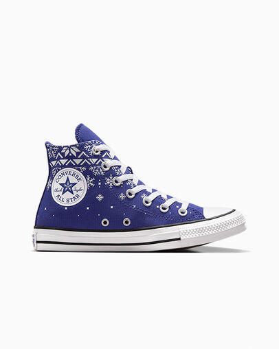 Chuck Taylor All Star Winter Sweater Night Indigo/White/Black, Outer Side View