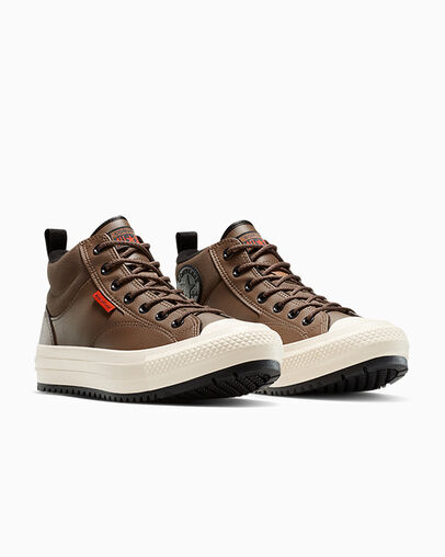 Chuck Taylor All Star Malden Street Water Repellent Boot Grounded/Black/By The Campfire, Top and Side View
