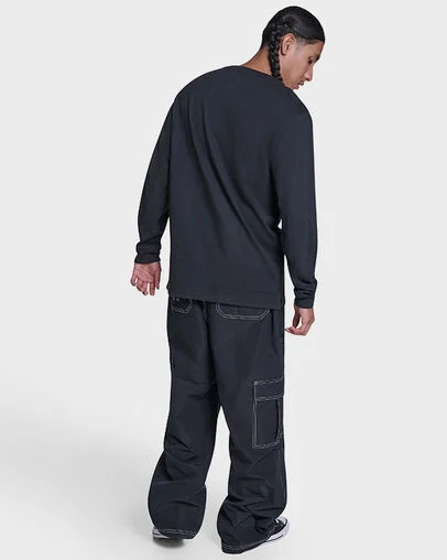 CONS Logo Long Sleeve T-Shirt Converse Black, Detail View