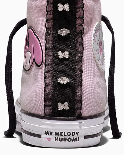 Converse x Hello Kitty&reg; and Friends Chuck Taylor All Star My Melody&trade; Pink/Black/Brown, Detail Angle View