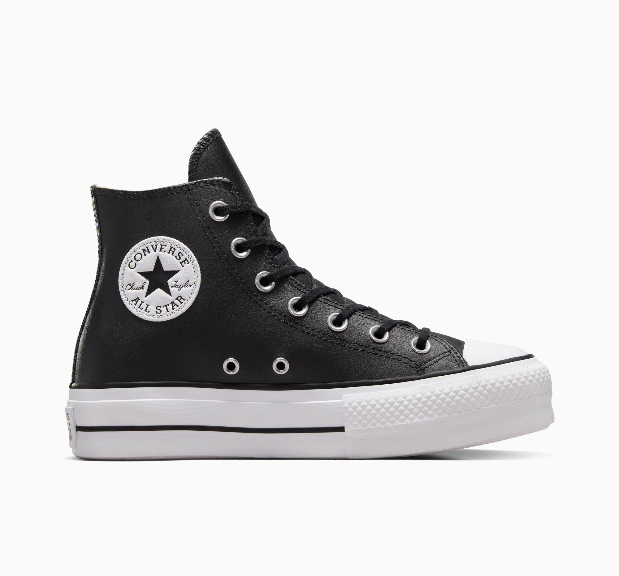 Chuck Taylor All Star Leather Platform Women's High Top Shoe