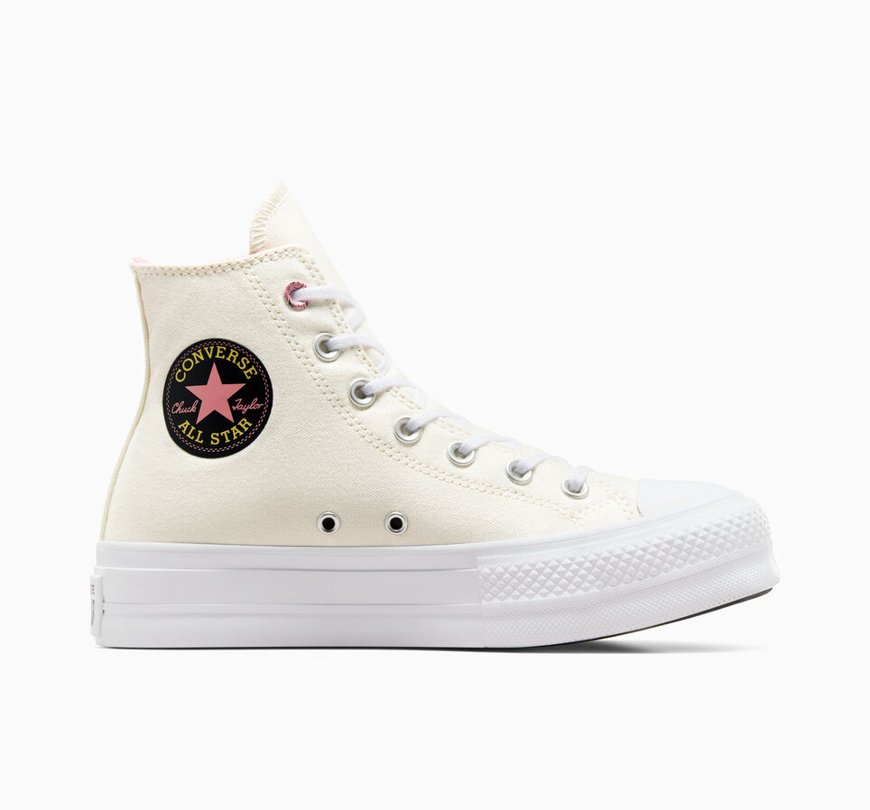 Chuck Taylor All Star Lift Platform Alchemy Embroidery Egret/Black/Ritual Rose