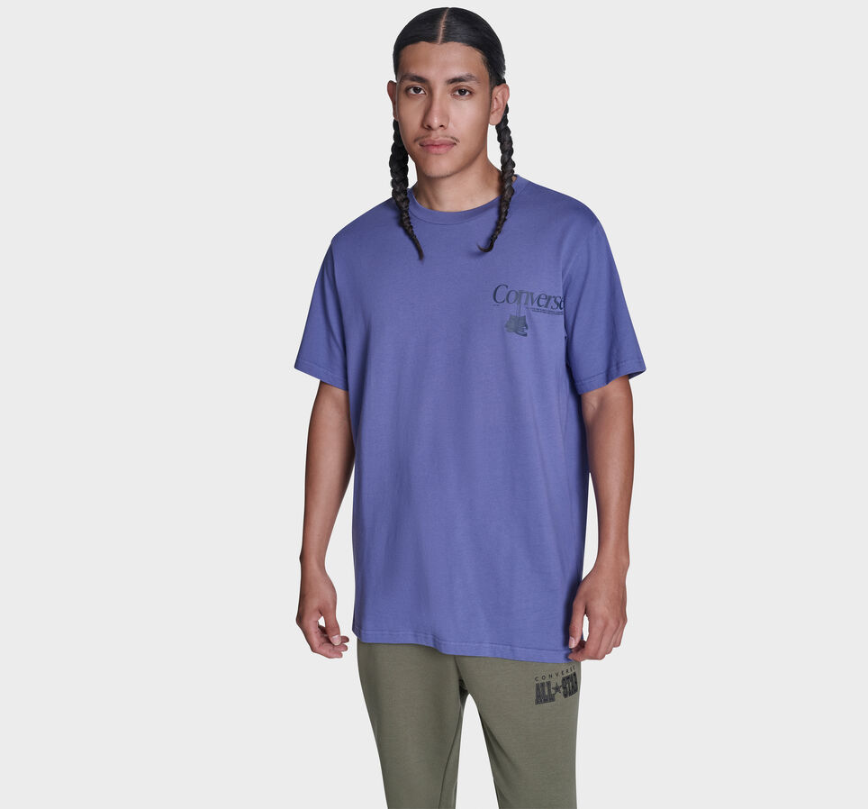 Hanging Shoes T-Shirt Indigo Storm