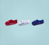 3-Pack Star Gripper No-Show Socks Enamel Red