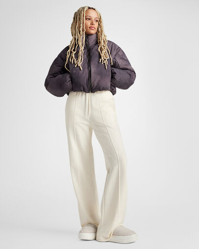 Chuck Taylor All Star Elements Mule Suede Papyrus/Egret/Egret, On Foot Shot 1