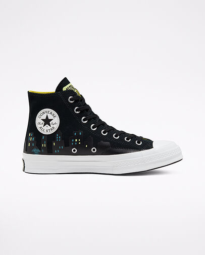 Converse x Batman x Chinatown Market Chuck 70 High Top Black/Blazing Yellow/White