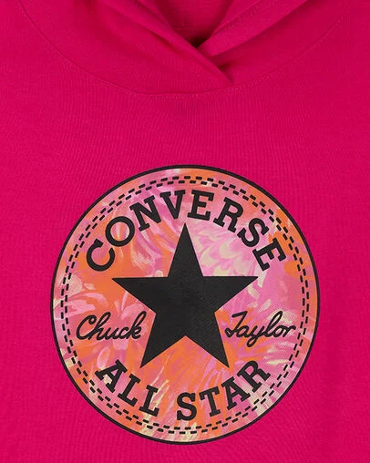 Oversized Hoodie Chaos Fuchsia, Full Body View