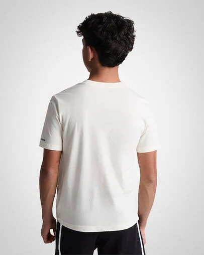 Chuck Patch T-Shirt Egret/Sunny Angle, Back View