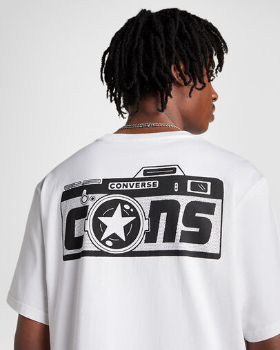 CONS Camera T-Shirt White, Detail View