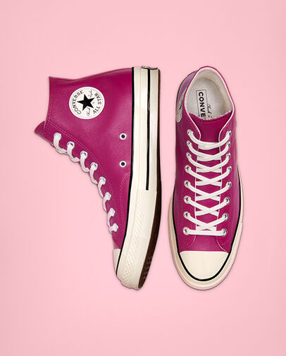 Seasonal Color Leather Chuck 70 Rose Maroon/Black/Egret