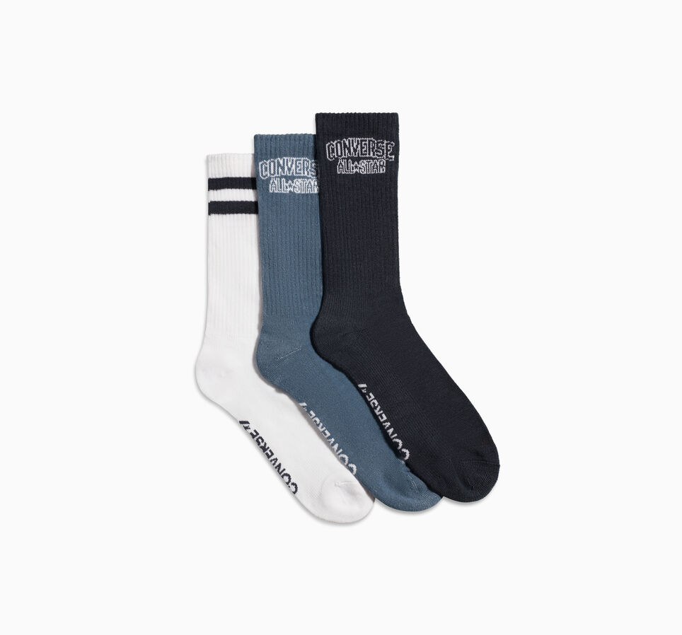 3-Pack All Star Crew Socks Blue