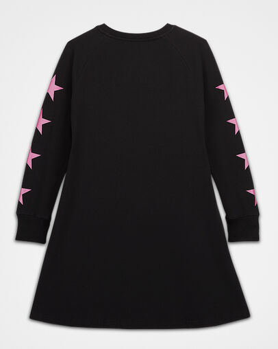 Chuck Patch Long Sleeve Dress Black