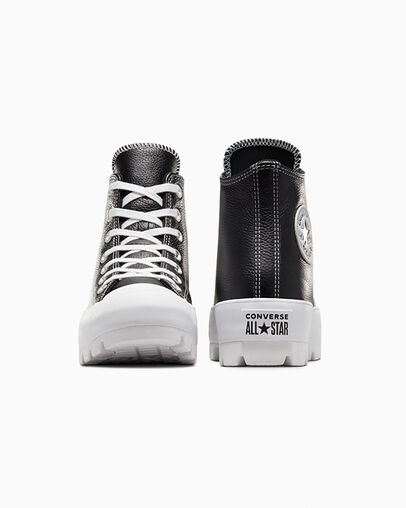 Lugged Leather Chuck Taylor All Star Black/White/White