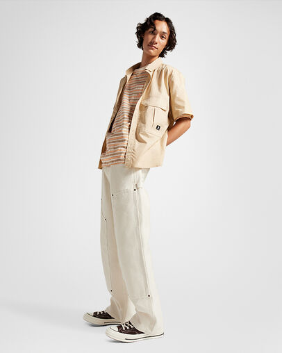 Chuck 70 Canvas Dark Root Brown/Egret/Black, On Foot Shot 1