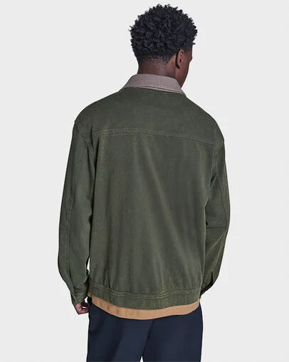 Essential Zip Jacket Good Natured Green, Detail View
