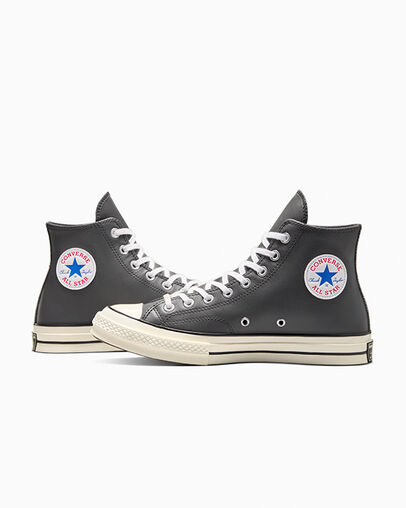 Chuck 70 Heritage Color Leather Dark Matter/Shadow Purple, Detail Angle View