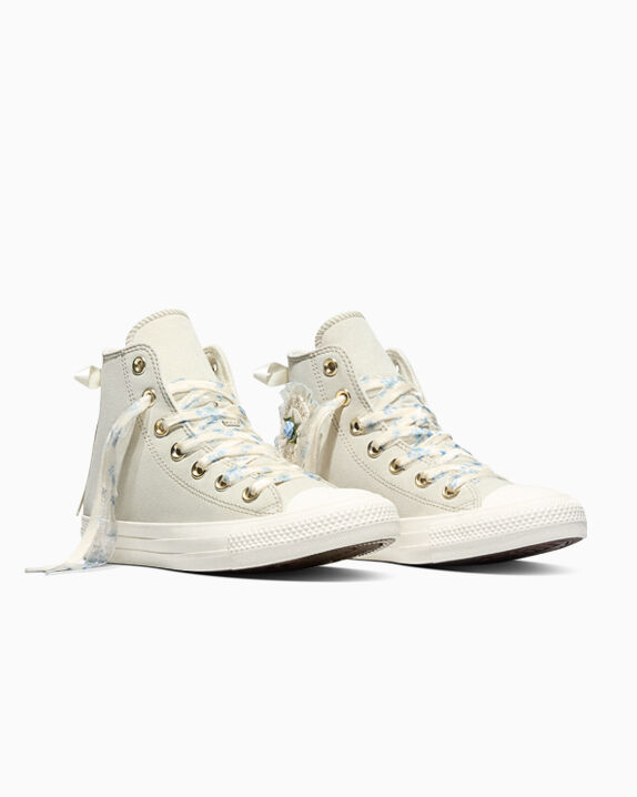 FLUER様 Chuck Taylor All Star Floral Ruffles Women's High Top Shoe