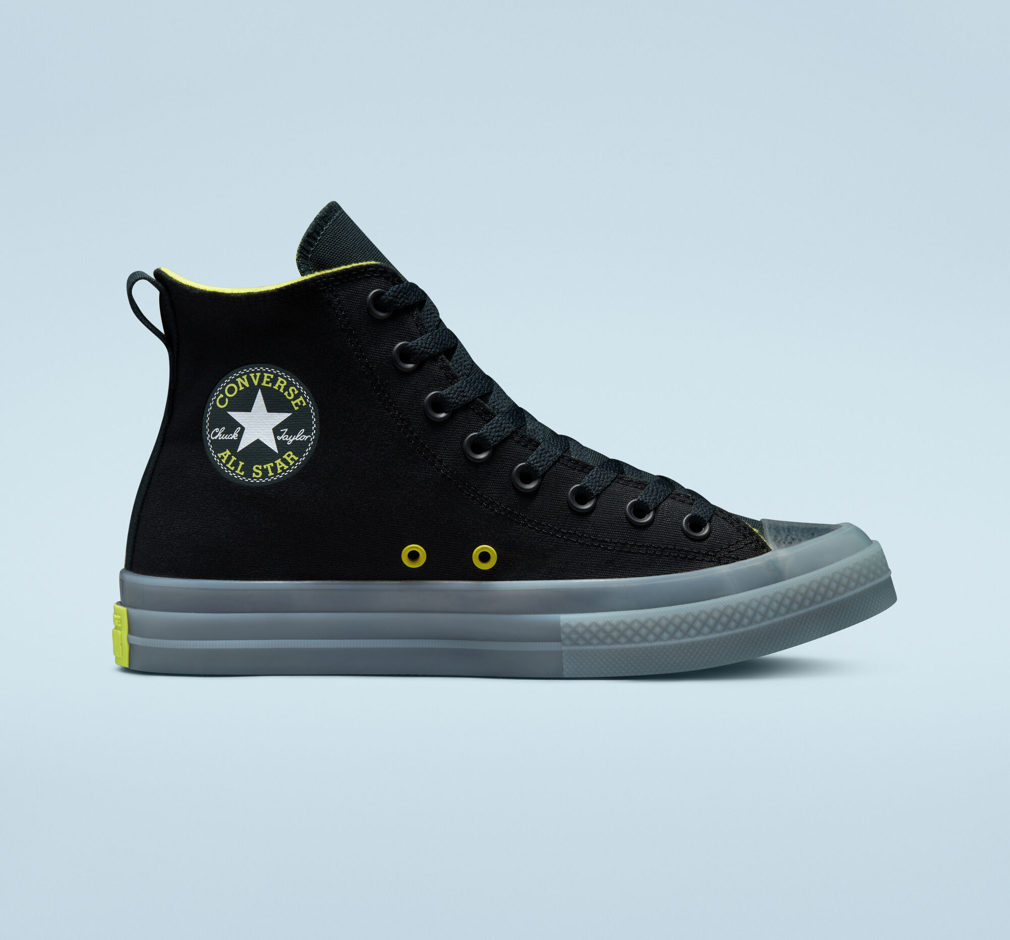 lined converse sneakers