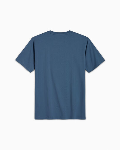 Clouds T-Shirt Lakeside Blue, Back View