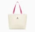 Star Chevron Canvas Tote Bag Undyed Canvas/Cactus Bud