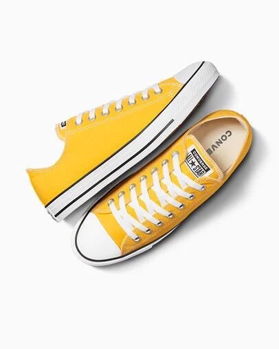 Chuck Taylor All Star Canvas Lemon Chrome, Angled View