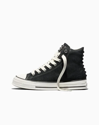 Chuck Taylor Throwback Distressed Studs Black/Silver/White, Inner Side View
