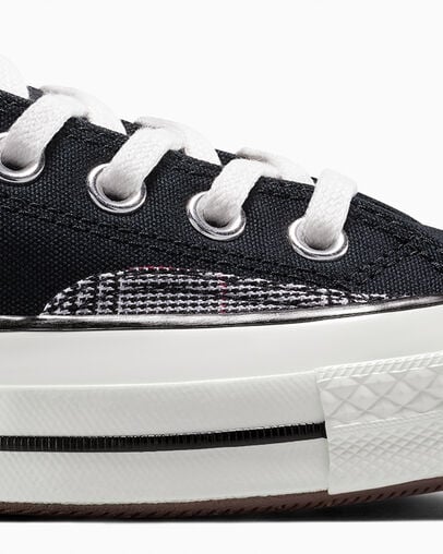 Chuck 70 Embroidered Varsity Vines Black/Vintage White/Branch Out, Detail Angle View