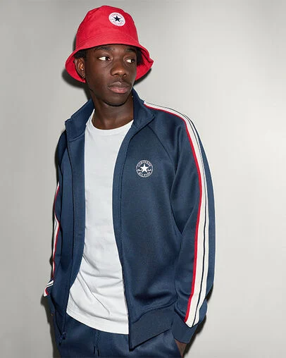 Chuck Taylor Patch Relaxed Zip-Up Jacket Converse Navy