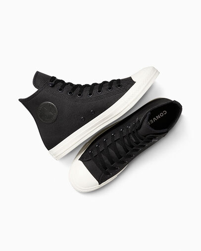 Chuck Taylor All Star TecTuff Black/Black/Egret, Angled View