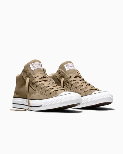 Chuck Taylor All Star Malden Street Canvas & Suede Taupe/Vintage Cargo Brown/White, Top and Side View