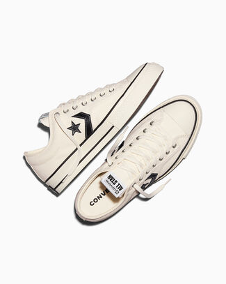 Star Player 76 Premium Canvas Vintage White/Black/Vintage White, Outer Side View