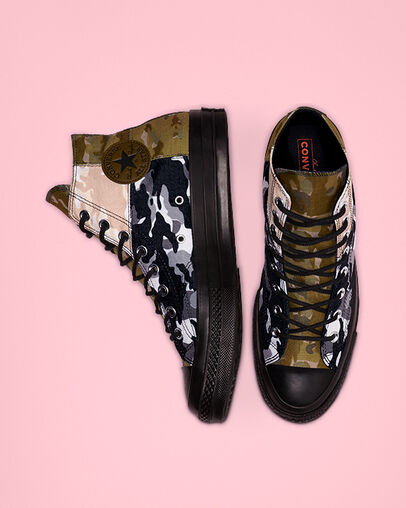 Blocked Camo Chuck 70 Surplus Olive/Black