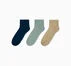 3-Pack Wordmark Quarter Socks Murky Waters Blue