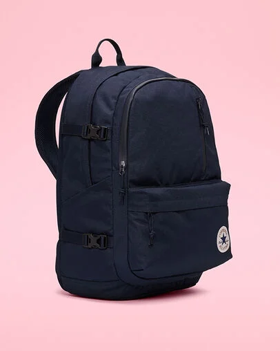 Straight Edge Backpack Obsidian/Dark Obsidian, 3/4 View